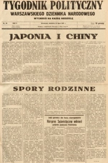 Tygodnik Polityczny Warszawskiego Dziennika Narodowego : wychodzi na każdą niedzielę. 1937, nr 30