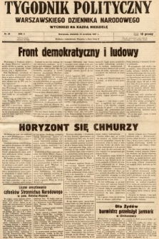Tygodnik Polityczny Warszawskiego Dziennika Narodowego : wychodzi na każdą niedzielę. 1937, nr 38