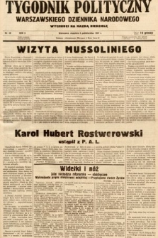 Tygodnik Polityczny Warszawskiego Dziennika Narodowego : wychodzi na każdą niedzielę. 1937, nr 40
