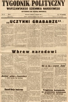 Tygodnik Polityczny Warszawskiego Dziennika Narodowego : wychodzi na każdą niedzielę. 1937, nr 45