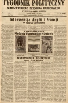 Tygodnik Polityczny Warszawskiego Dziennika Narodowego : wychodzi na każdą niedzielę. 1938, nr 9