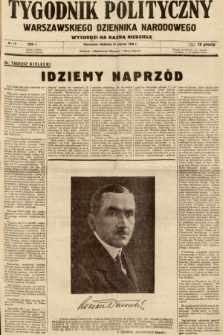 Tygodnik Polityczny Warszawskiego Dziennika Narodowego : wychodzi na każdą niedzielę. 1938, nr 13