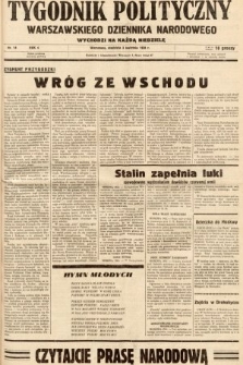 Tygodnik Polityczny Warszawskiego Dziennika Narodowego : wychodzi na każdą niedzielę. 1938, nr 14