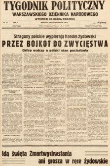 Tygodnik Polityczny Warszawskiego Dziennika Narodowego : wychodzi na każdą niedzielę. 1938, nr 15