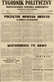 Tygodnik Polityczny Warszawskiego Dziennika Narodowego : wychodzi na każdą niedzielę. 1938, nr 17