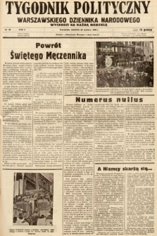 Tygodnik Polityczny Warszawskiego Dziennika Narodowego : wychodzi na każdą niedzielę. 1938, nr 26