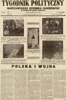 Tygodnik Polityczny Warszawskiego Dziennika Narodowego : wychodzi na każdą niedzielę. 1938, nr 30