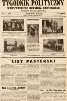 Tygodnik Polityczny Warszawskiego Dziennika Narodowego : wychodzi na każdą niedzielę. 1938, nr 37