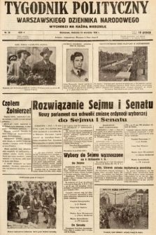 Tygodnik Polityczny Warszawskiego Dziennika Narodowego : wychodzi na każdą niedzielę. 1938, nr 38
