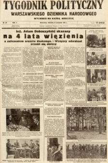 Tygodnik Polityczny Warszawskiego Dziennika Narodowego : wychodzi na każdą niedzielę. 1938, nr 39