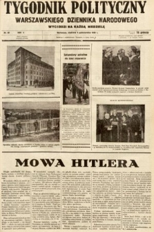 Tygodnik Polityczny Warszawskiego Dziennika Narodowego : wychodzi na każdą niedzielę. 1938, nr 40