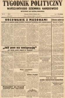 Tygodnik Polityczny Warszawskiego Dziennika Narodowego : wychodzi na każdą niedzielę. 1938, nr 45