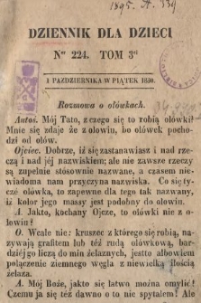 Dziennik dla Dzieci. 1830, nr 224