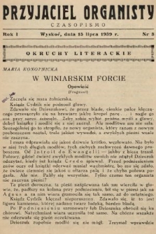 Przyjaciel Organisty : miesięcznik. 1939, nr 3