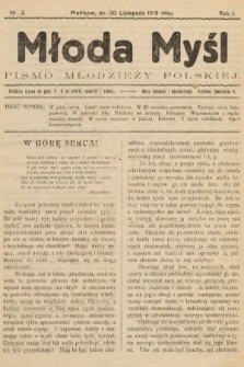 Młoda Myśl : pismo Młodzieży Polskiej. 1919, nr 2