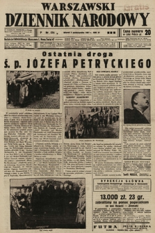 Warszawski Dziennik Narodowy. 1937, nr 274 B