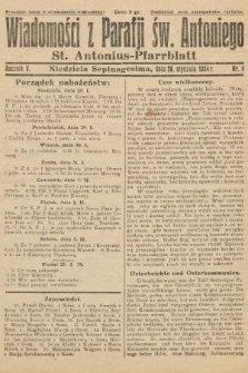 Wiadomości z Parafji Św. Antoniego = St. Antonius-Pfarrblatt. 1934, nr 4