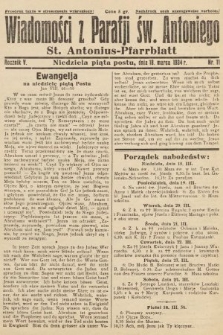 Wiadomości z Parafji Św. Antoniego = St. Antonius-Pfarrblatt. 1934, nr 11