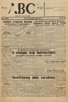 ABC : nowiny codzienne. 1937, nr 206