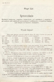[Kadencja II, sesja III, al. 24] Alegaty do Sprawozdań Stenograficznych z Trzeciej Sesyi Drugiego Peryodu Sejmu Galicyjskiego z roku 1869. Alegat 24
