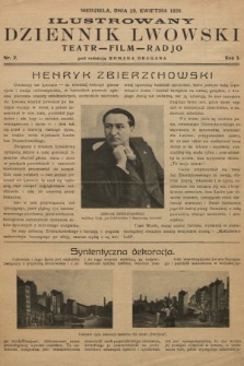 Ilustrowany Dziennik Lwowski : teatr, film, radio. 1928, nr 2
