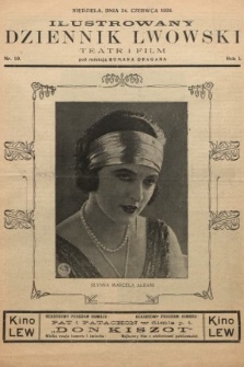 Ilustrowany Dziennik Lwowski : teatr, film, radio. 1928, nr 10