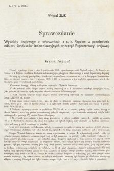 [Kadencja II, sesja III, al. 49] Alegaty do Sprawozdań Stenograficznych z Trzeciej Sesyi Drugiego Peryodu Sejmu Galicyjskiego z roku 1869. Alegat 49