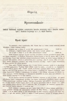 [Kadencja II, sesja III, al. 51] Alegaty do Sprawozdań Stenograficznych z Trzeciej Sesyi Drugiego Peryodu Sejmu Galicyjskiego z roku 1869. Alegat 51