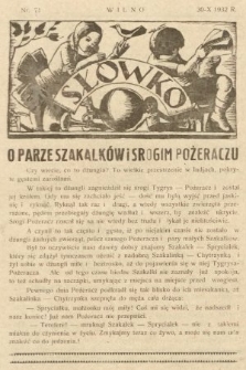 Słówko. 1932, nr 71