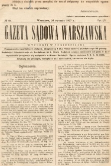 Gazeta Sądowa Warszawska. 1927, nr 4a