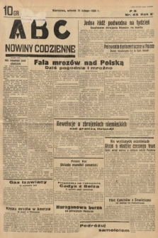 ABC : nowiny codzienne. 1936, nr 43