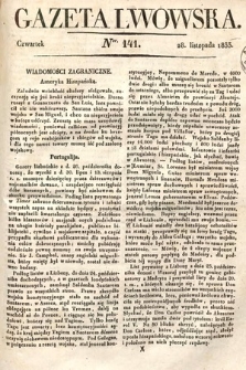 Gazeta Lwowska. 1833, nr 141