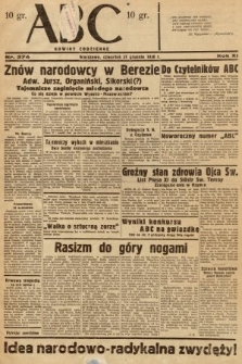 ABC : nowiny codzienne. 1936, nr 374