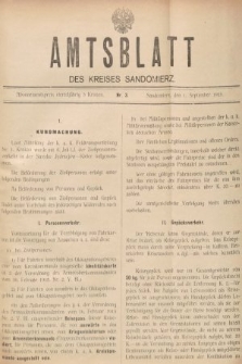 Amtsblatt des Kreises Sandomierz. 1915, nr 3