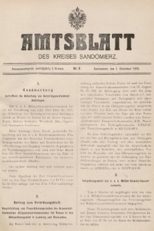 Amtsblatt des Kreises Sandomierz. 1915, nr 8