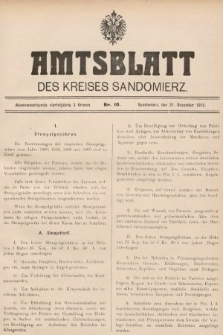 Amtsblatt des Kreises Sandomierz. 1915, nr 10