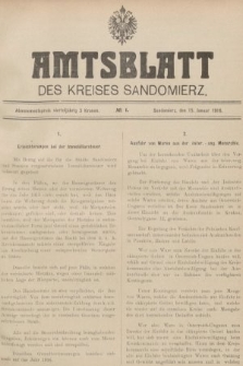 Amtsblatt des Kreises Sandomierz. 1916, nr 1