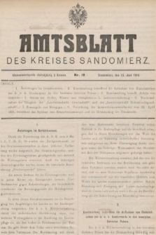 Amtsblatt des Kreises Sandomierz. 1916, nr 10