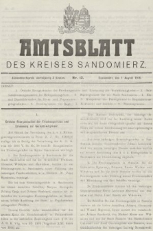 Amtsblatt des Kreises Sandomierz. 1916, nr 13