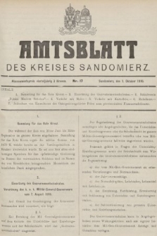 Amtsblatt des Kreises Sandomierz. 1916, nr 17