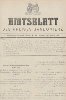 Amtsblatt des Kreises Sandomierz. 1916, nr 19