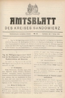 Amtsblatt des Kreises Sandomierz. 1917, nr 2