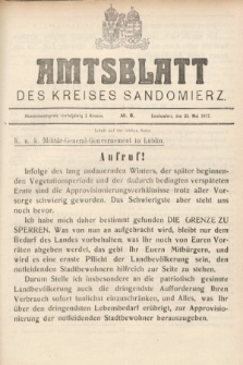Amtsblatt des Kreises Sandomierz. 1917, nr 6