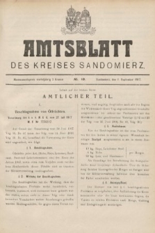 Amtsblatt des Kreises Sandomierz. 1917, nr 10
