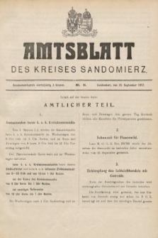 Amtsblatt des Kreises Sandomierz. 1917, nr 11