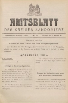 Amtsblatt des Kreises Sandomierz. 1917, nr 15