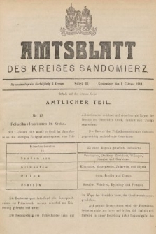 Amtsblatt des Kreises Sandomierz. 1918, nr 3