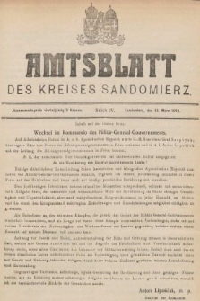 Amtsblatt des Kreises Sandomierz. 1918, nr 4