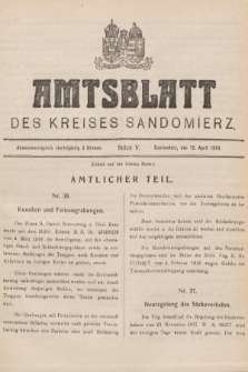 Amtsblatt des Kreises Sandomierz. 1918, nr 5