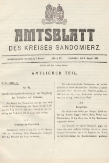 Amtsblatt des Kreises Sandomierz. 1918, nr 9